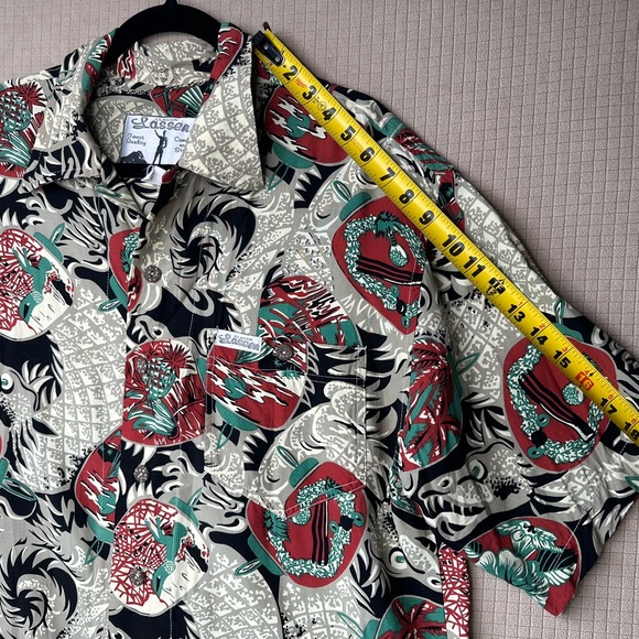 Lassen Men’s Retro Hawaiian Button Up Shirt Size XL Made In USA Beach Vacation - Picture 10 of 11
